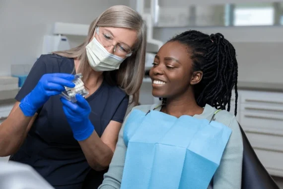Comfortable long-term dentures fitted by a professional dentist in New Albany