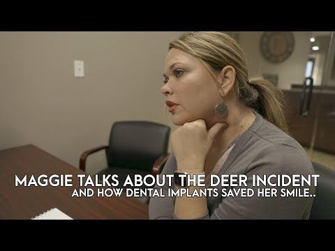 Dr. Rowan helped return my smile with dental implants after my car accident - Maggie's Testimonial